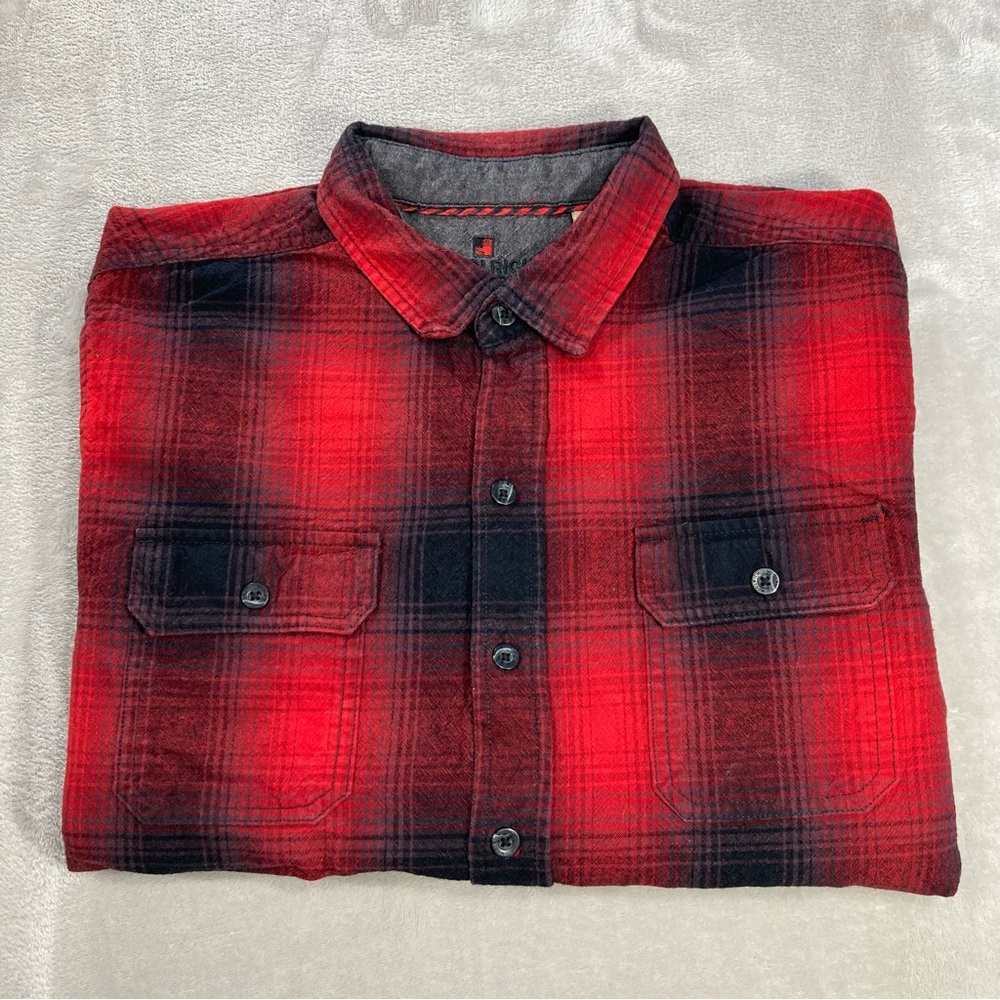 Woolrich Flannel Red Black Buffalo Plaid Men's Sz L